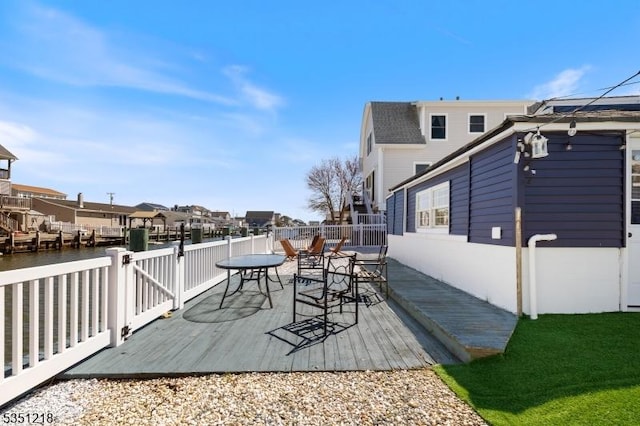 deck featuring a residential view