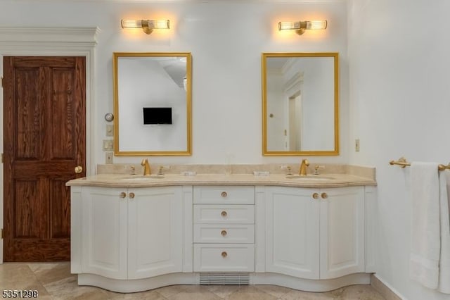 full bath with double vanity