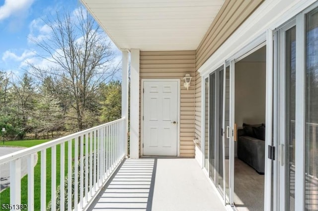 view of balcony