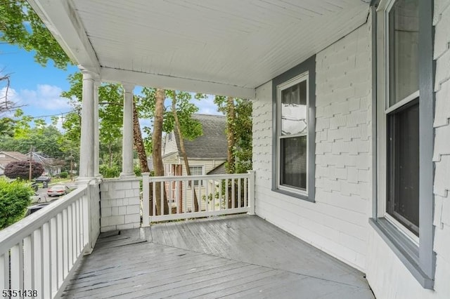 70 Highwood Ave, Englewood City, NJ 07631 - view of wooden porch