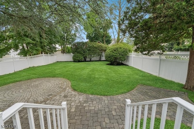 70 Highwood Ave, Englewood City, NJ 07631 - fenced backyard featuring a patio area