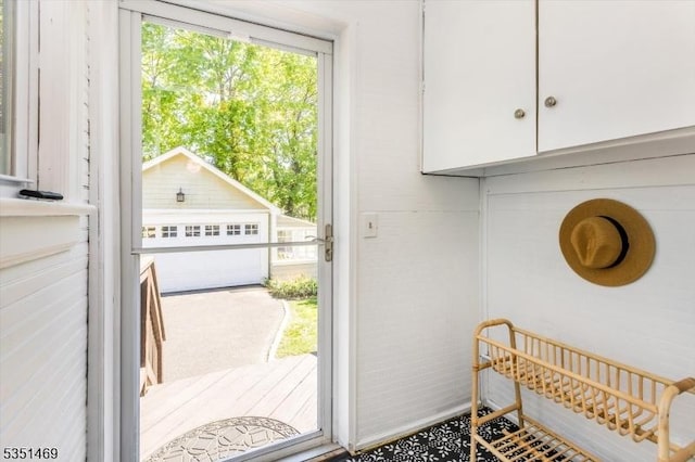 view of doorway to outside