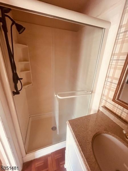 57 Kensington Ct, Washington Twp, NJ 07840 - full bath with vanity and a stall shower