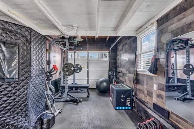 view of exercise area