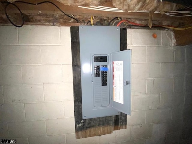 utility room with electric panel