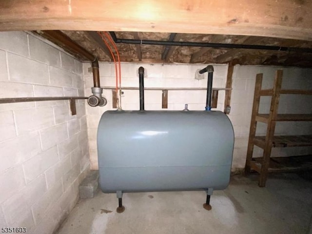 utility room with heating fuel