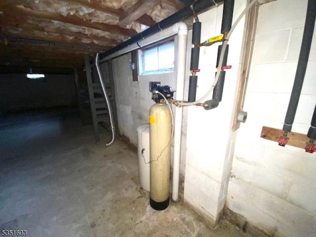 view of basement