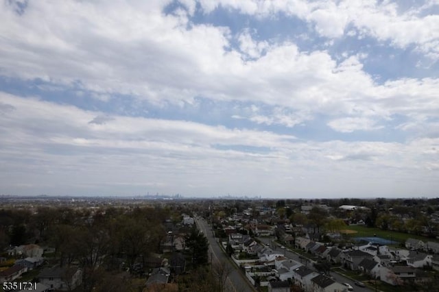 aerial view featuring a residential view