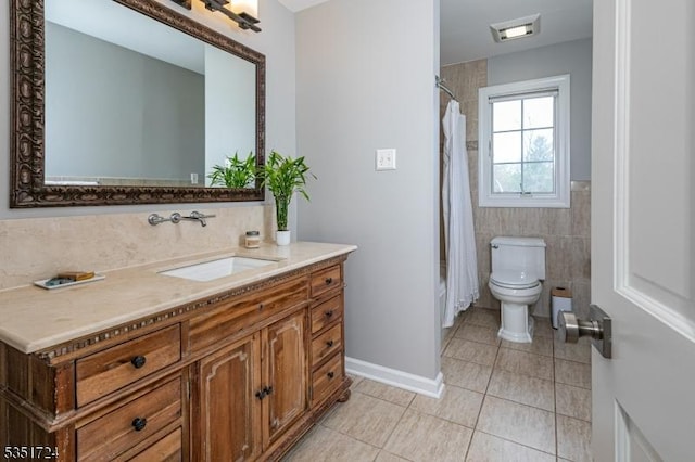 161 Orchard Rd, Montgomery Twp, NJ 08558 - full bath featuring visible vents, baseboards, toilet, vanity, and tile patterned flooring