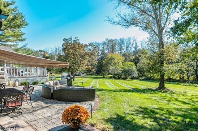 161 Orchard Rd, Montgomery Twp, NJ 08558 - view of yard with a patio and an outdoor living space