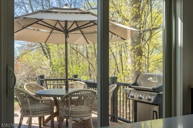 view of sunroom