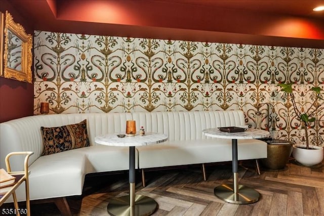 interior space with breakfast area