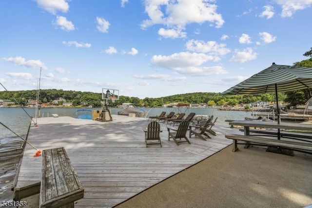 33 Edgemere Ave, Mount Arlington Boro, NJ 07856 - view of dock with a water view