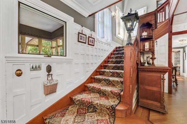 33 Edgemere Ave, Mount Arlington Boro, NJ 07856 - stairs featuring wood finished floors