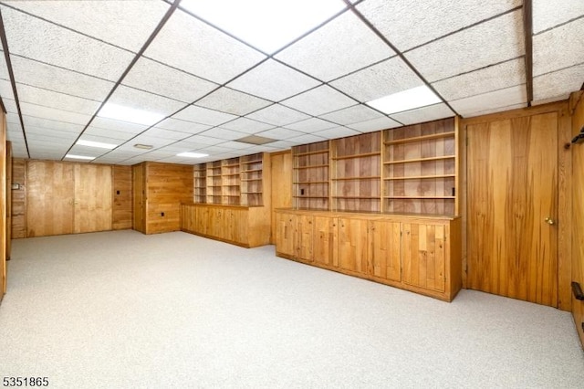 70 Friar Ln, Watchung Boro, NJ 07069 - empty room featuring wooden walls and carpet flooring