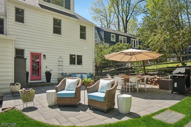 view of patio / terrace with outdoor dining area