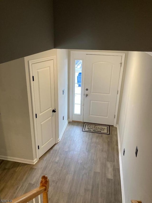22 Joseph Dr, Newton Town, NJ 07860 - foyer featuring baseboards and wood finished floors