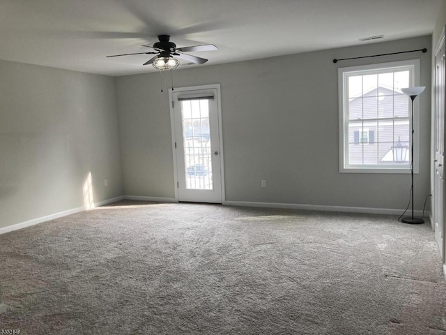 22 Joseph Dr, Newton Town, NJ 07860 - unfurnished room with a ceiling fan, carpet flooring, and baseboards