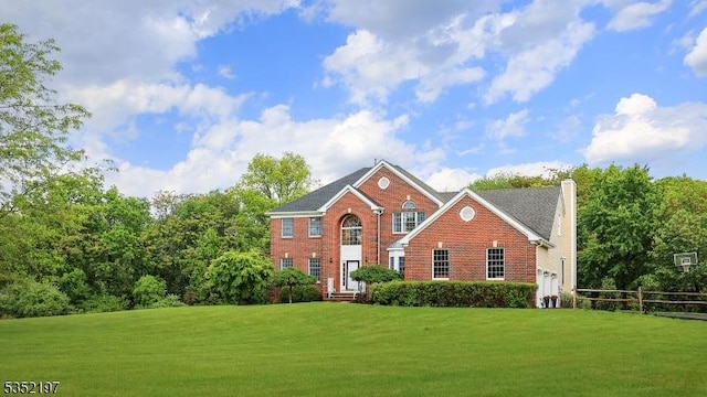 5 Dege Farm Rd, Tewksbury Twp, NJ 07830 - view of front of home featuring a chimney and brick siding
