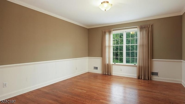 5 Dege Farm Rd, Tewksbury Twp, NJ 07830 - unfurnished room featuring wood finished floors, baseboards, and crown molding