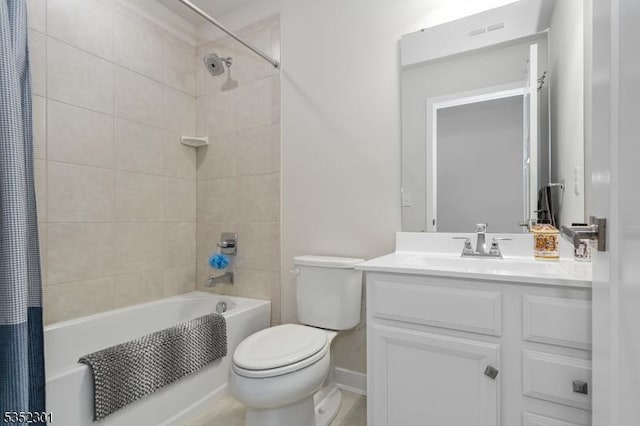 3 Sierra Pl, Sparta Twp, NJ 07871 - full bath featuring shower / bath combo with shower curtain, toilet, visible vents, and vanity