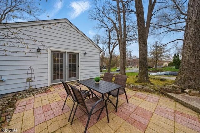 view of patio / terrace featuring outdoor dining area