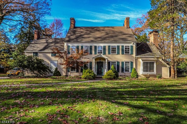 1775 Sleepy Hollow Ln, Plainfield City, NJ 07060 - colonial inspired home with a chimney and a front yard
