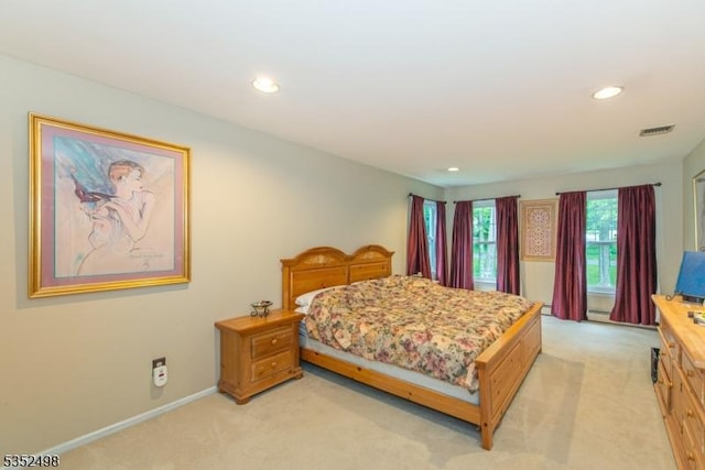 8 Kevin Dr, Mount Olive Twp, NJ 07836 - bedroom featuring light carpet, recessed lighting, and baseboards