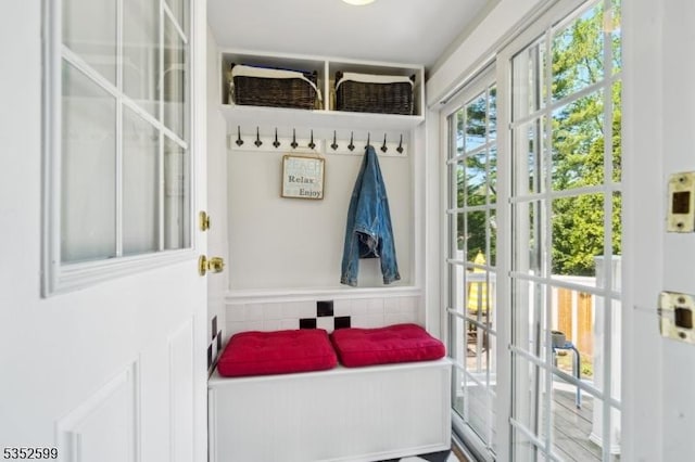 view of mudroom