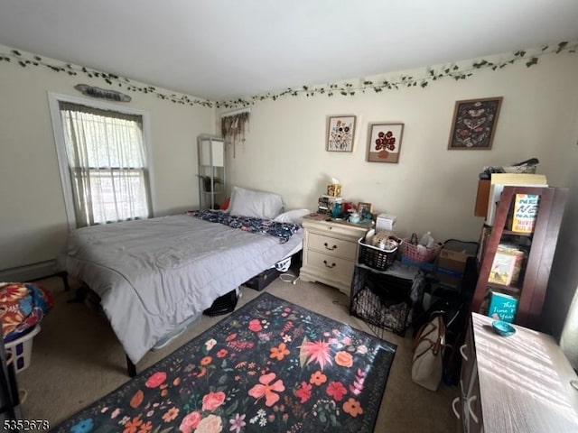 bedroom with carpet flooring