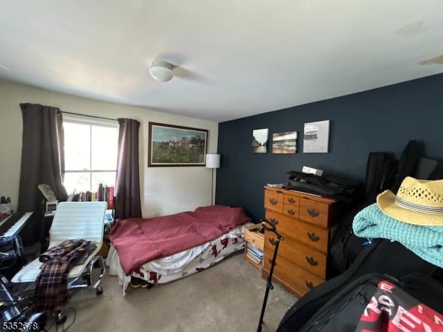 bedroom with carpet floors