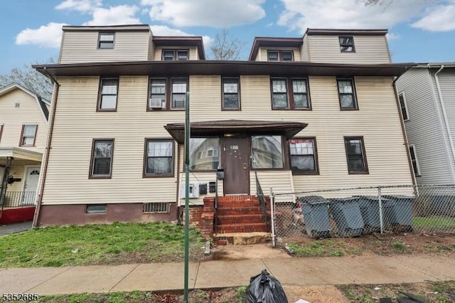 multi unit property with fence