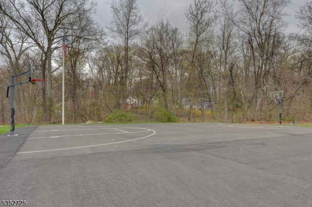 view of sport court featuring community basketball court