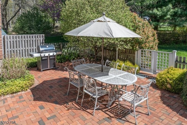 199 W Springtown Rd, Washington Twp, NJ 07853 - view of patio with outdoor dining area and a grill