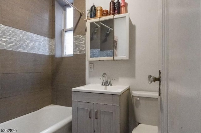 222 Van Buren St, Newark City, NJ 07105 - full bathroom featuring vanity and toilet
