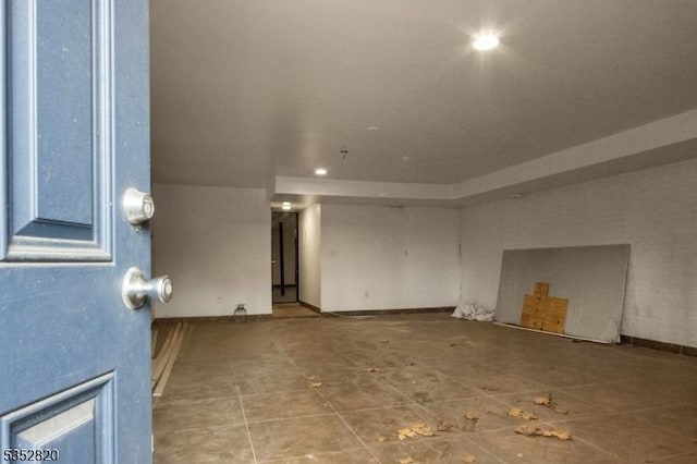 222 Van Buren St, Newark City, NJ 07105 - interior space featuring tile patterned floors and recessed lighting