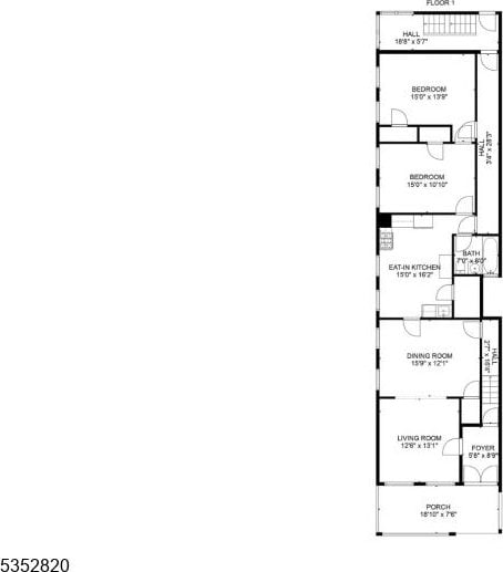 222 Van Buren St, Newark City, NJ 07105 - view of layout