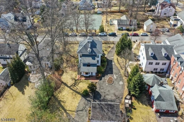 drone / aerial view featuring a residential view