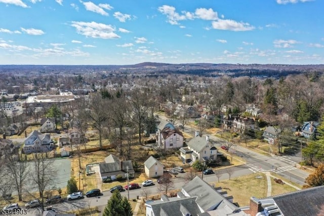 drone / aerial view with a residential view