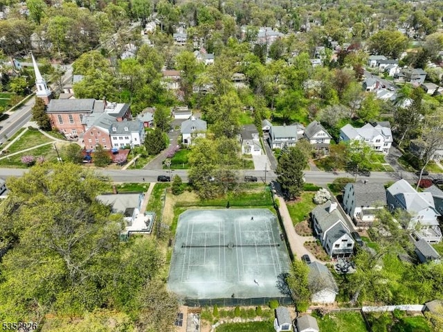 drone / aerial view featuring a residential view