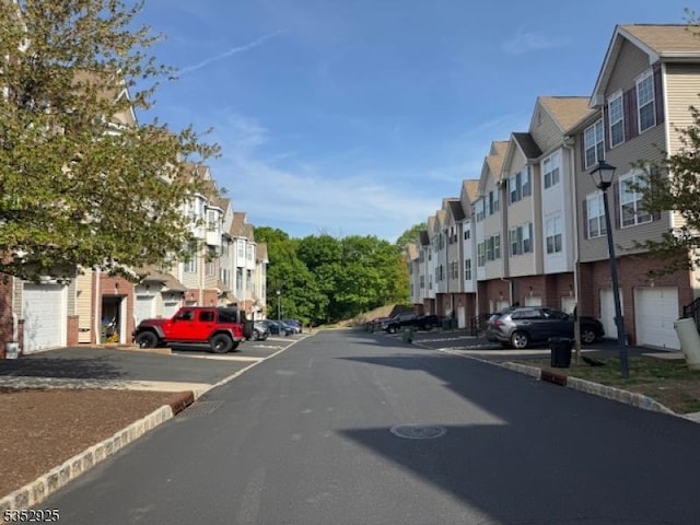 view of street featuring a residential view