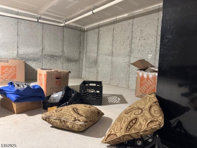 view of storage area