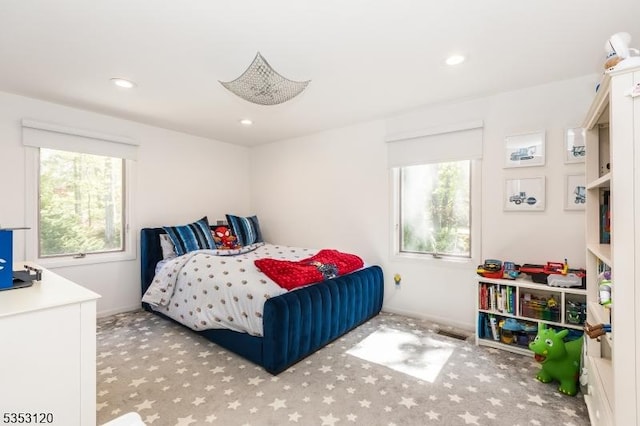 25 Morningside Dr, Livingston Twp, NJ 07039 - carpeted bedroom with multiple windows, recessed lighting, and baseboards