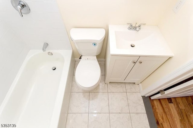 full bath featuring toilet and vanity