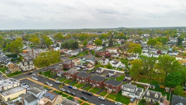 bird's eye view with a residential view