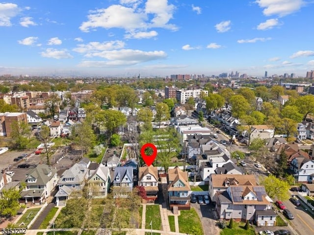 aerial overview of property's location featuring nearby suburban area