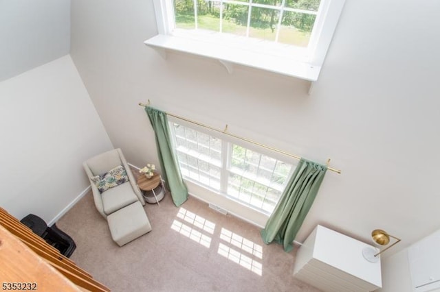 2252 Daniel Bray Hwy, Kingwood Twp, NJ 08559 - sitting room with carpet floors and visible vents