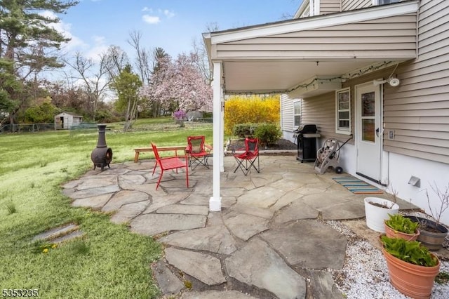 view of patio / terrace with grilling area