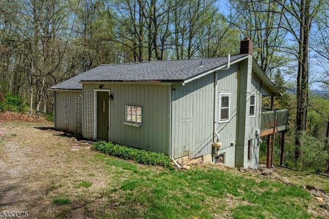 view of outbuilding