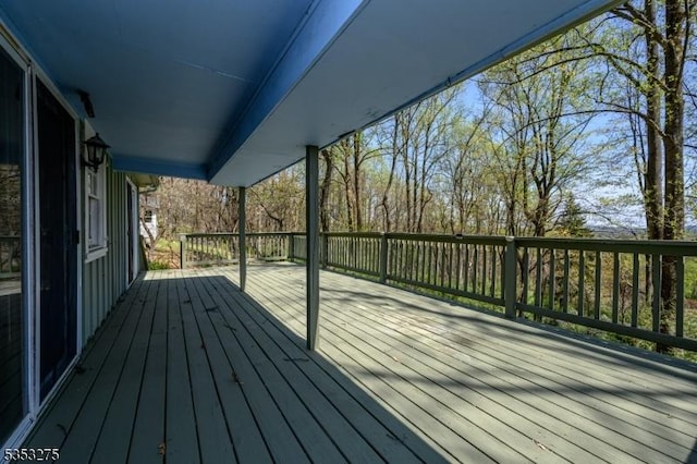 view of wooden terrace